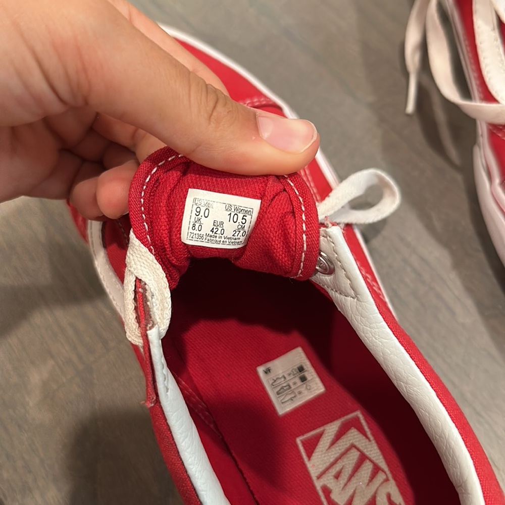 Red Vans - Picture 4 of 4